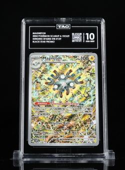 Pokemon SV Black Star Promos SVP EN Magneton #159 PSA/TAG 10 - Image 1