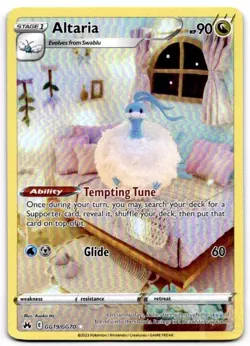 Altaria GG19/GG70 Holo Crown Zenith Galarian Gallery Pokemon HP - Image 1