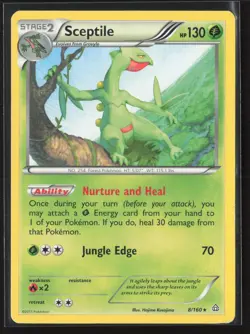 Sceptile 8/160 Rare Primal Clash Pokemon Moderately Played - Image 1