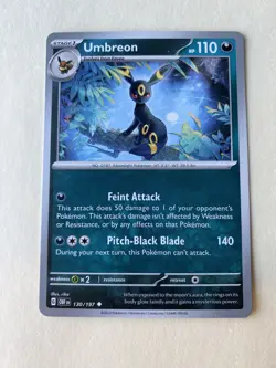 Umbreon Normal Uncommon - Pokemon TCG SV03: Obsidian Flames - LP - Image 1