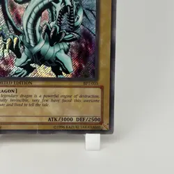 Yugioh Blue-Eyes White Dragon BPT-003 Secret Rare Limited Edition DAMAGED - Image 4