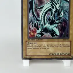 Yugioh Blue-Eyes White Dragon BPT-003 Secret Rare Limited Edition DAMAGED - Image 5