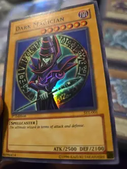 YuGiOh Dark Magician Holo Finish 1st Edition #SYE-001 LP/MP - Image 4