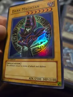 YuGiOh Dark Magician Holo Finish 1st Edition #SYE-001 LP/MP - Image 5