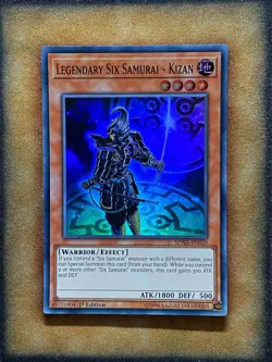 Yugioh Legendary Six Samurai - Kizan SPWA-EN010 Super Rare 1st Ed NM - Image 1