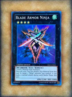 Yugioh Blade Armor Ninja CBLZ-ENSE2 Super Rare Limited Edition NM - Image 1