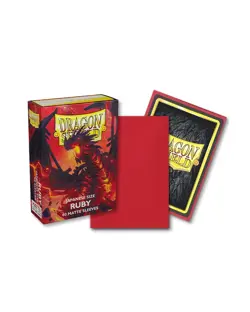 (60-Pack) Dragon Shield Card Sleeves RUBY MATTE Small/Mini Size Japanese/Yugioh - Image 3