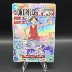 Bandai Namco One Piece Monkey D. Luffy Promo Holo US Voyage Promo 5000 - Image 1