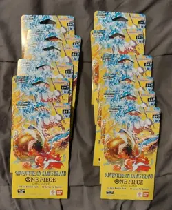 One Piece TCG Lot of (12) OP-15 Adventure On Kamis Island, Sleeved Booster Pack - Image 1