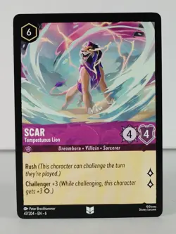 Scar - Tempestuous Lion - Azurite Sea - LORCANA 47/204 - singles - Image 1