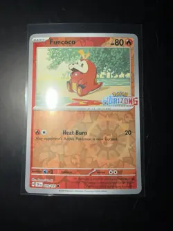 Fuecoco 029/191 Stamped Pokemon Horizons Promo Reverse Holo Pokemon Card NM - Image 1