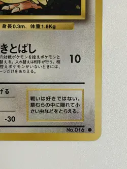 Pidgey No.016 Base Set vintage Old back Japanese Pokemon Card From Japan - Image 5