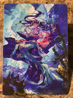 MTG TCG Wilds of Eldraine Rhystic Study Art Card 79/81 - Image 1