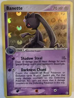 Banette Hidden Legends 1/101 Reverse Holographic Pokemon Card FBG C- - Image 1