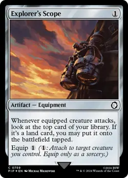 Explorer's Scope (Surge 759) FOIL Fallout PLD Artifact Common MTG CARD ABUGames - Image 1