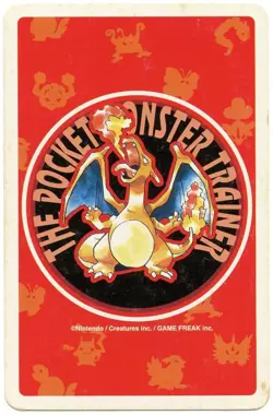 1996 Dugtrio 8 of Hearts Pokemon Red Charizard Playing Card Japan Original - Image 3