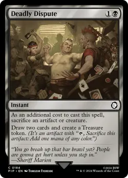 Deadly Dispute (184) FOIL Fallout NM Instant Common MAGIC MTG CARD ABUGames - Image 1
