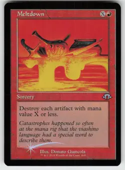 MTG - 01 Meltdown (Retro Frame) 418 U Modern Horizons 3 - Image 1