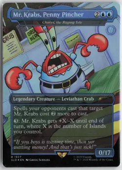 Mr. Krabs, Penny Pincher - Charix, the Raging Isle (Rainbow Foil) R Secret Lair - Image 1
