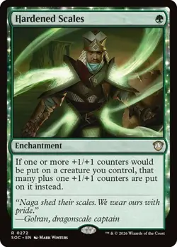 NM Hardened Scales, MTG, Strixhaven Commander, Magic the Gathering, 272 - Image 1