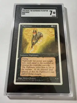 Nightmare MTG Core Set 4th Edition Regular SGC 7 Near Mint - Image 2