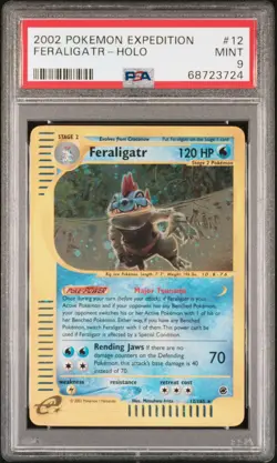 Feraligatr 12/165 Holo 2002 Pokemon Expedition PSA 9 - Image 1