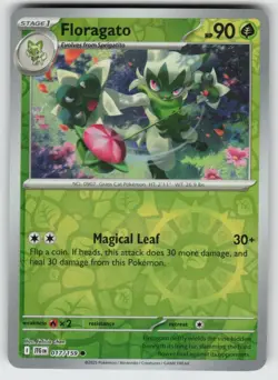 Floragato 017/159 Common Journey Together Pokemon Reverse Holo Near Mint - Image 1