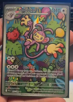 Ambipom 107/094 IR NM Pokemon Card ME02 Phantasmal Flames - Image 1