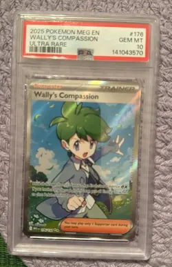 2025 Pokemon Mega Evolutions Wally's Compassion Ultra Rare PSA 10 - Image 1