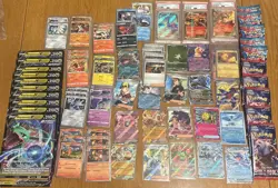 Pokemon Card Collection Lot 3 Graded Packs 50+ Hits 10 KR Packs 10 Jumbo Ray - Image 1