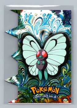 Pokemon TOPPS The Movie Animation Non Holo DIE CUT Butterfree EV3 of 12 - Image 1