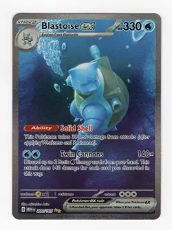 Pokemon Scarlet & Violet 151 Blastoise ex 200/165 Special Illustration Rare NM - Image 1