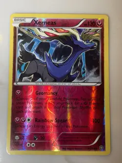 Pokemon Xerneas Basic Reverse Holo Rare 81/114 XY Steam Siege 130 HP - Image 1