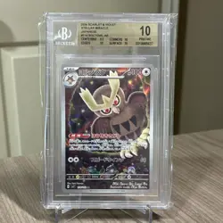 Pokemon Noctowl 114/102 Sv7 Stellar Miracle Japanese Art Rare Holo BGS 10 - Image 1