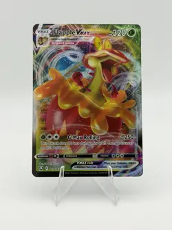 Flapple VMAX 019/163 Holo VMAX Rare Battle Styles Pokemon NM - Image 1
