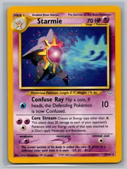 Starmie 25/64 Rare Neo Revelation Pokemon Unlimited Near Mint - Image 1