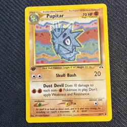 Pupitar 45/75 1st Edition Neo Discovery Pokemon NM - Image 1