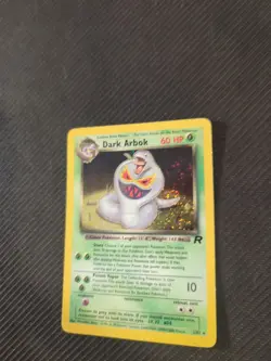 Dark Arbok 2/82 Rocket Holo Rare Pokemon MP - Image 2