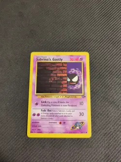 Sabrinas Gastly 96/132 Gym Challenge Pokemon NM - Image 1