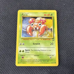 Paras 85/130 Base Set 2 Pokemon NM - Image 1