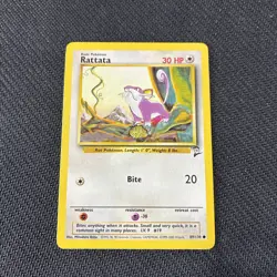 Rattata 89/130 Base Set 2 Pokemon NM - Image 1