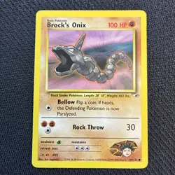 Brock's Onix 69/132 Gym Heroes Pokemon NM - Image 1