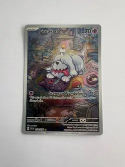 Greavard 214/198 Illustration Rare Scarlet & Violet Base Pokemon TCG - Image 1