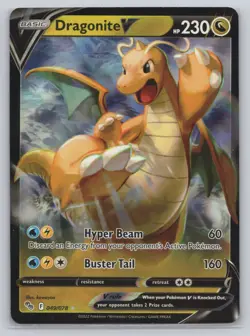 Pokemon TCG - Dragonite V 049/078- Pokemon GO (PGO) -Q917 [NM] - Image 1