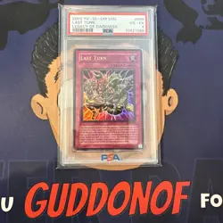 PSA 4 VERY GOOD 2003 YU-GI-Oh! Legacy of Darkness LAST TURN 099 - Image 1