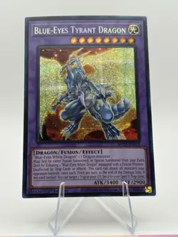 Blue-Eyes Tyrant Dragon 1st Edition Prismatic Secret Rare MP23-EN019 Yu-Gi-Oh - Image 1