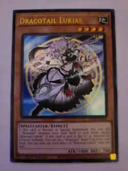 Yugioh Dracotail Lukias Ultra Rare JUSH-EN001 Near Mint - Image 1