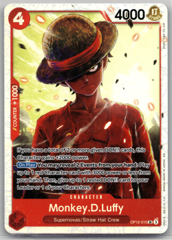 Monkey.D.Luffy OP12-015 Legacy of the Master Foil English - Image 1