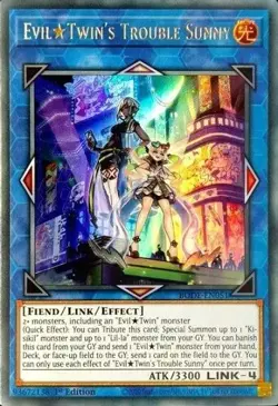 Evil Twin's Trouble Sunny - BODE-EN051 - Ultra Rare - 1st Edition - Yugioh - Image 1