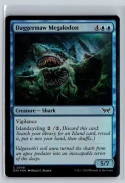 FOIL Daggermaw Megalodon Duskmourn Common - MTG Magic the Gathering Card - Image 1